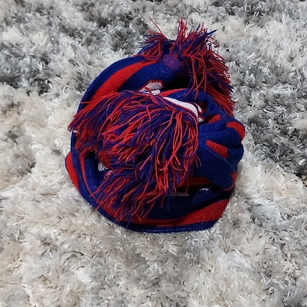 GIANTS  NY SCARF BLUE &RED